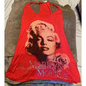 Forever Star USA marilyn monroe tank top Women Small Red